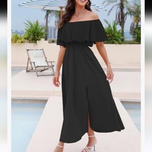 Cupshe Off the Shoulder Maxi Swimsuit Cover Up